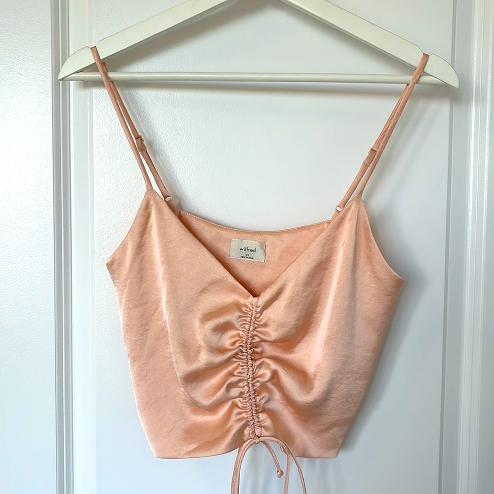 Wilfred satin crop top